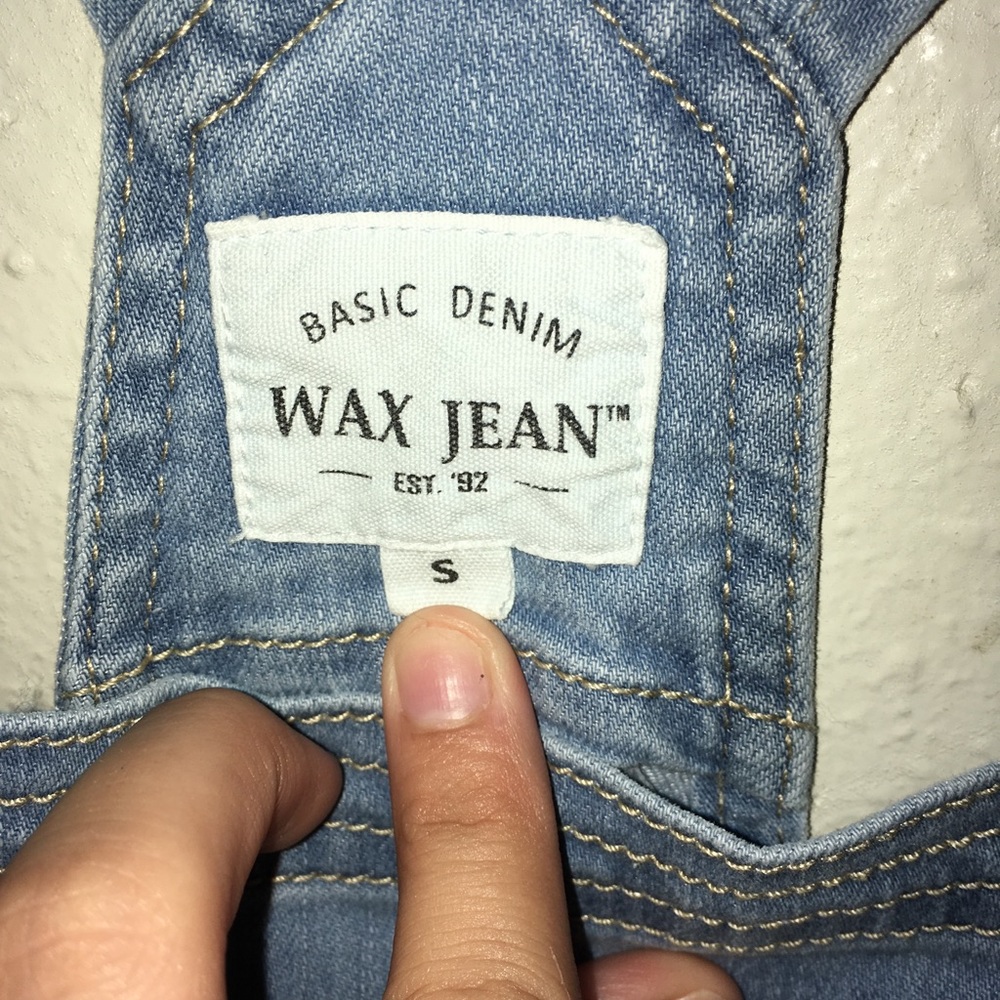 Overalls with shorts light denim
